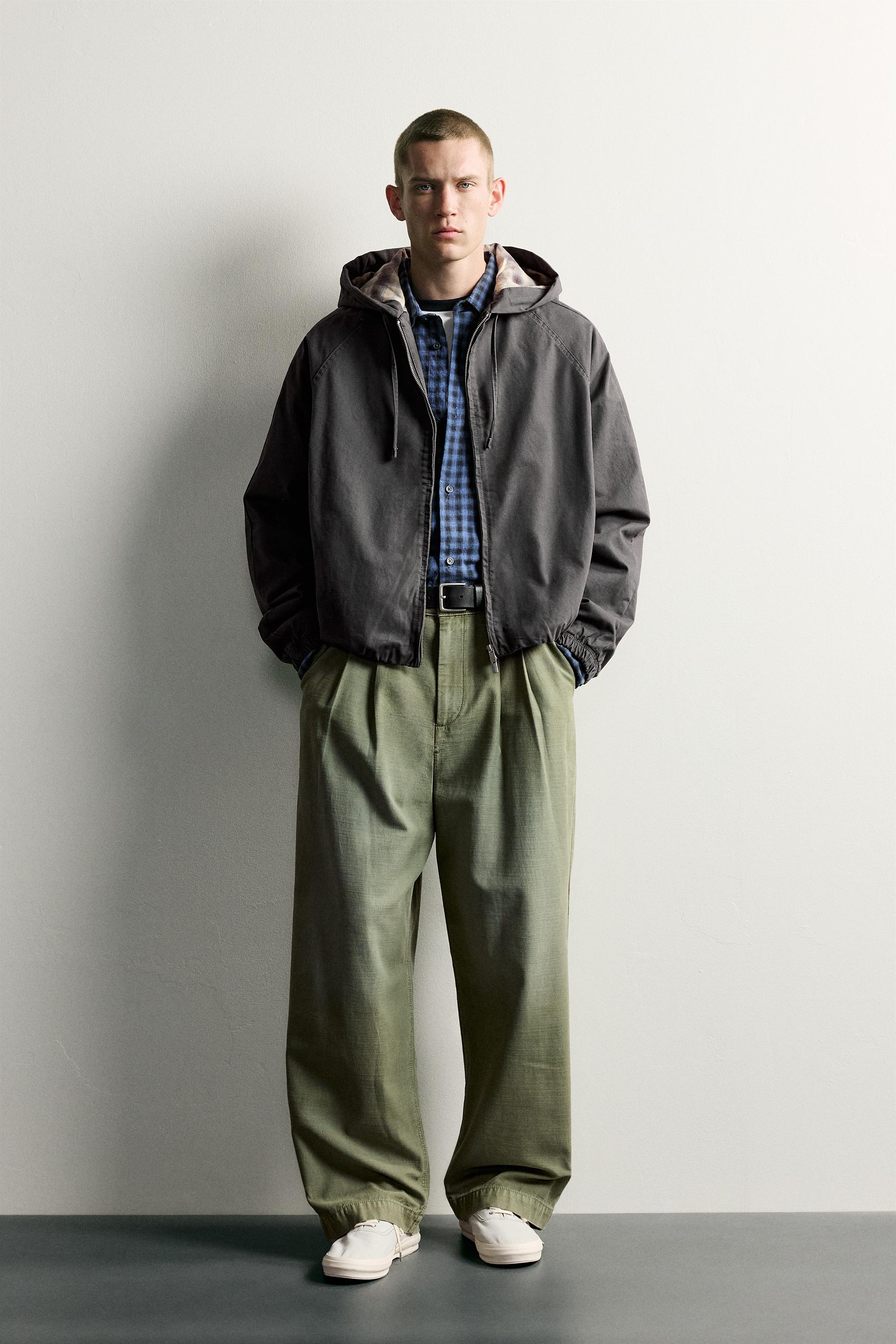 CONTRAST HOODIE PUFFER JACKET